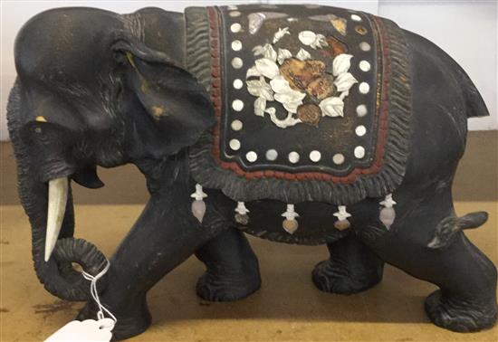 Japanese model of an elephant, damaged